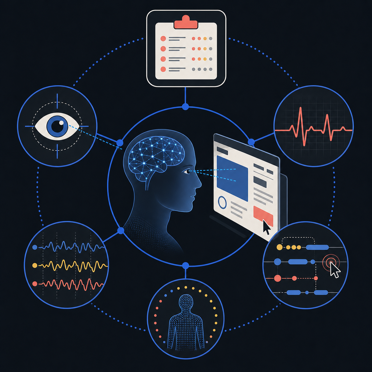 Teaser for A Survey on Measuring Cognitive Workload in Human-Computer Interaction